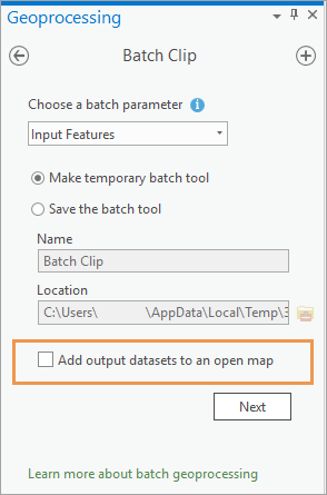 Batch Clip tool