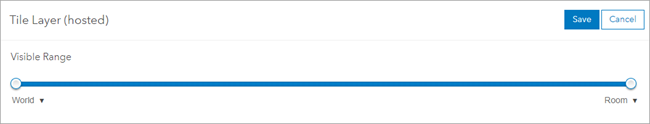 Visible range slider for tile layer.