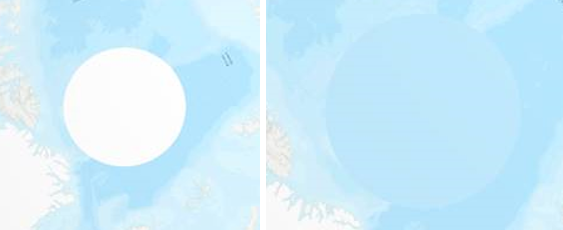 Filled poles in Web Mercator raster basemaps