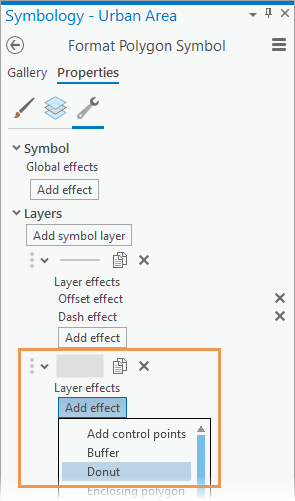 The Structure tab of the Symbology - Format Symbol pane