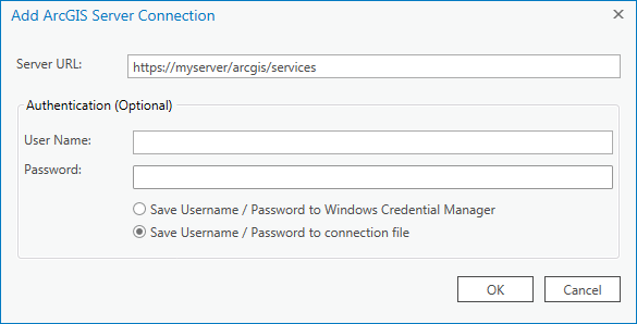 User Server Connection Type