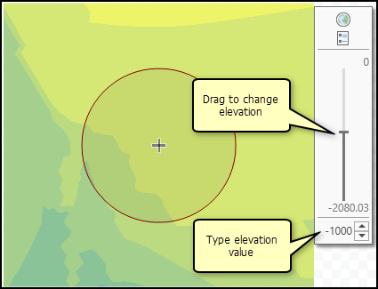 Elevation slider in Geostatistical Wizard