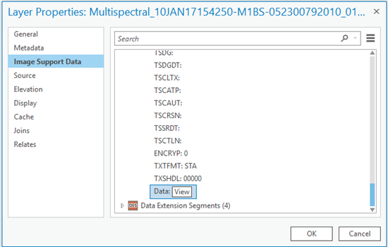 ISD Data View button