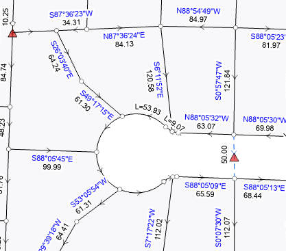 Parcel fabric measurement network