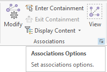 View Associations Options