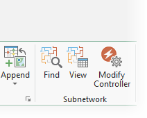 Tools and commands in the Subnetwork group