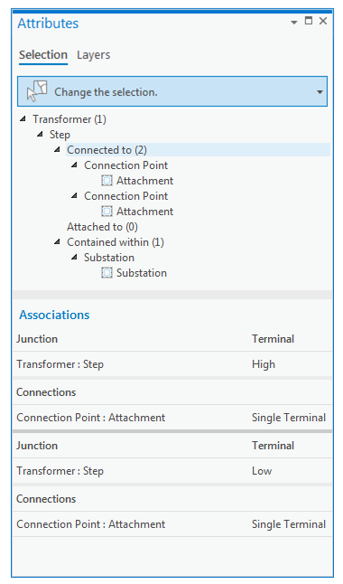 Attributes pane