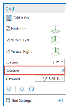 Grid rotation