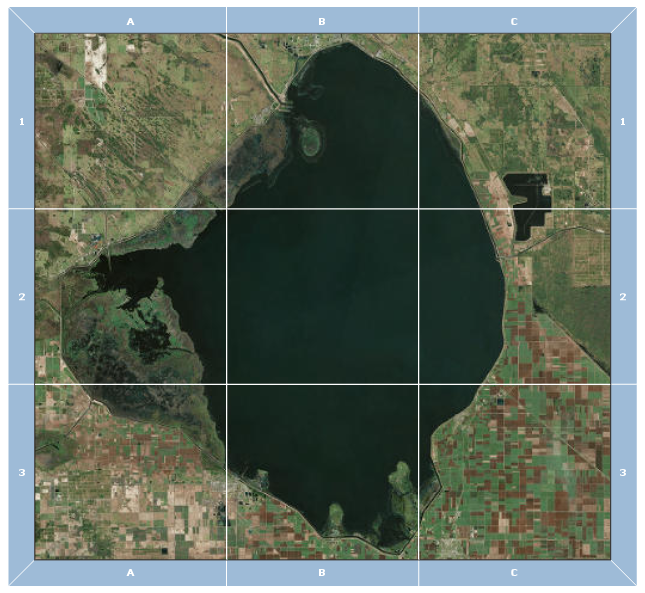 Reference grid example map