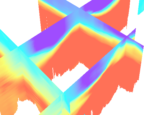 Cross-section of ecological marine unit voxel layer