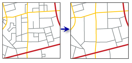 Thin Road Network tool results