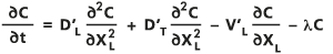 Advection–dispersion equation