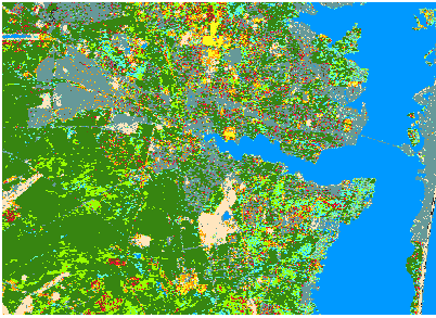 Output raster after classification