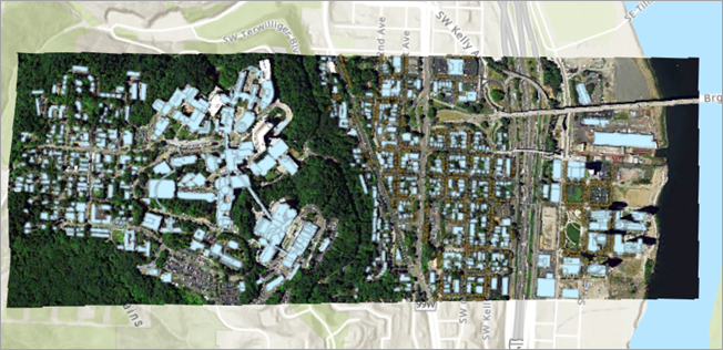 Local scene with Portland data