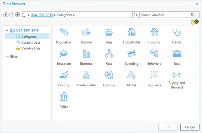 Data Browser dialog box