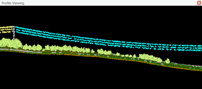 Selected lidar points