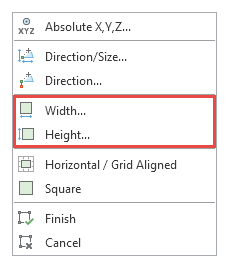 Width and Height