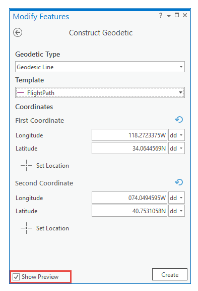 Construct Geodetic