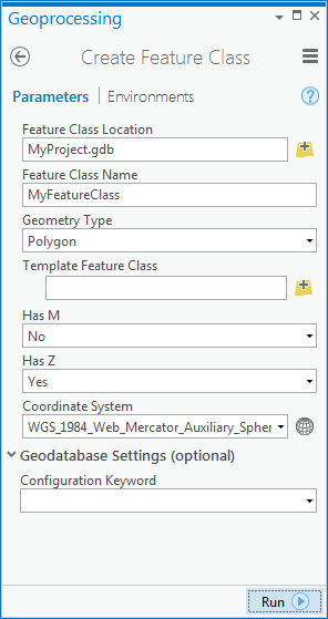 Create Feature Class