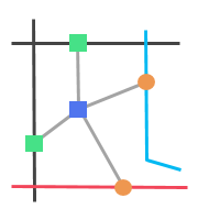 A parent station with explicitly-defined station entrances