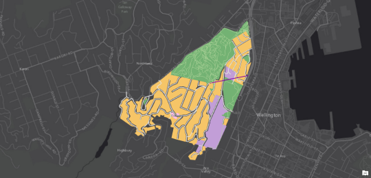 Map of Kelburn suburb