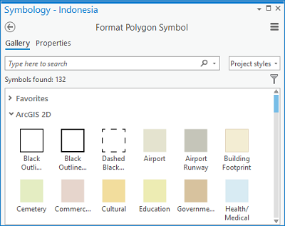 Format Symbol mode of the Symbology pane