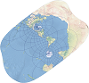 An example of the Hotine oblique Mercator map projection