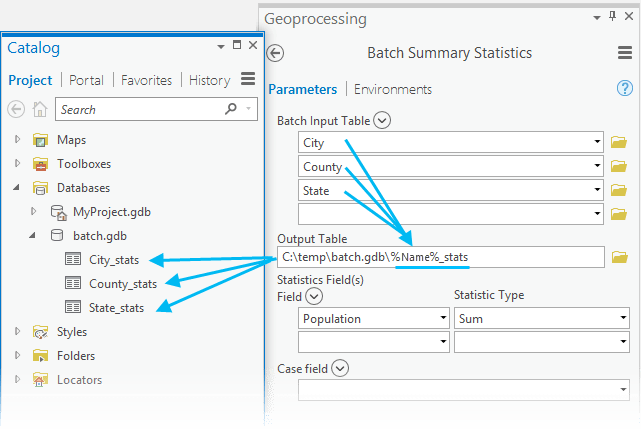 Use of the %Name% variable