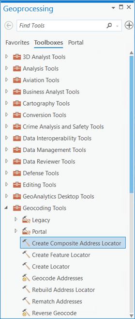 Create Composite Address Locator tool