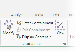 Tools and commands in the Associations group