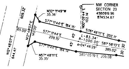 COGO survey plan