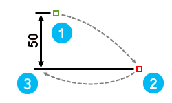 Vertical linear dimension