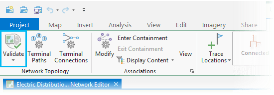 Utility Network Data tab