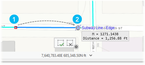 Defined line portion