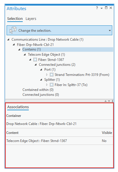 Attributes pane