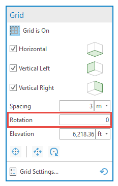 Grid rotation