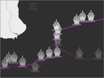 An example map that uses transparency as a visual variable