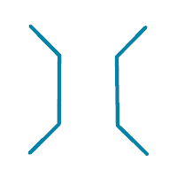 An example of the Gap Extent With Double Ticks rule option