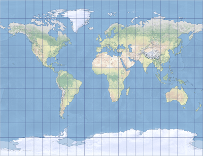 An example of the Gall stereographic projection