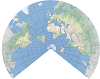 An example of the Lambert conformal conic map projection