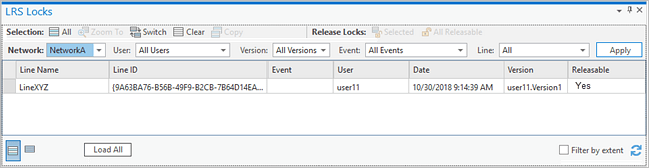 LRS Locks table