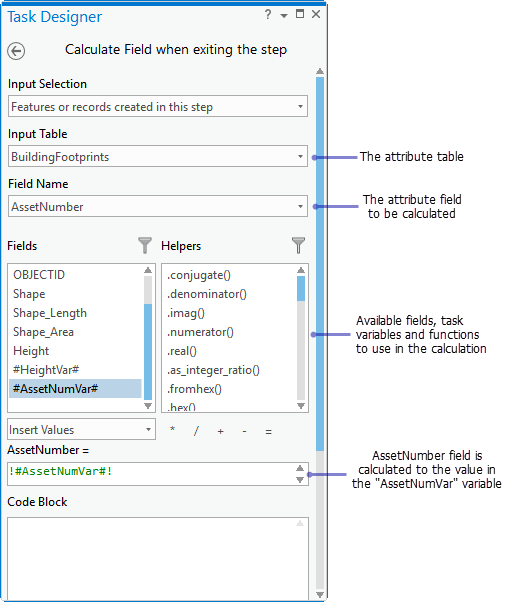 Field Calculator for Task Designer