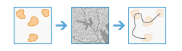 Determine Optimum Travel Cost Network tool illustration