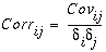 Equation to calculate the correlation