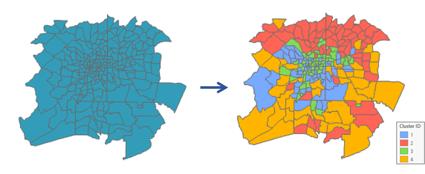 Multivariate Clustering tool illustration