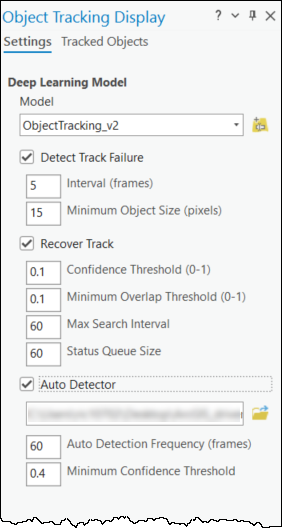 Object Tracking for Video pane