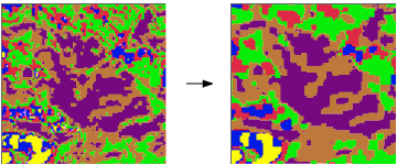 Generalizing an input raster