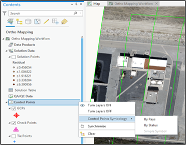 Ortho mapping layers