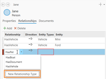 Create a new relationship type with the provided name.