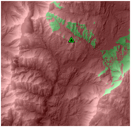 Displaying viewshed with hillshade